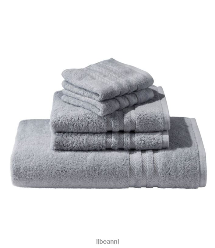 L.L.Bean unisex biologische katoenen handdoek vuursteen bad VT0646286