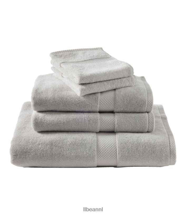 L.L.Bean unisex premium katoenen handdoeken zilveren Maan bad VT0647126
