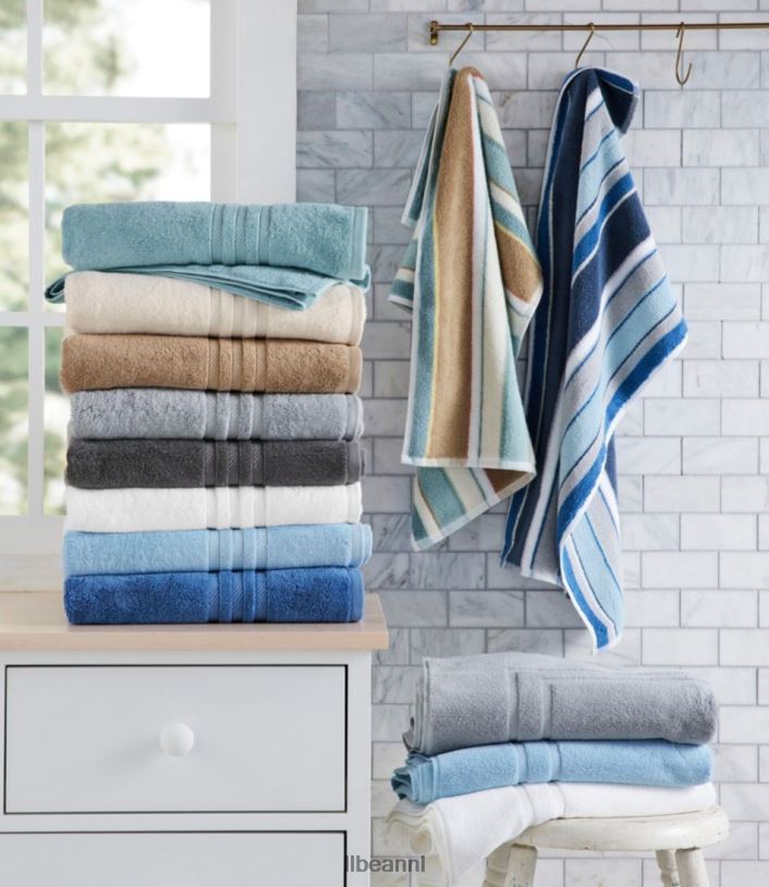 L.L.Bean unisex biologische katoenen handdoekbadmat room bad VT0647132