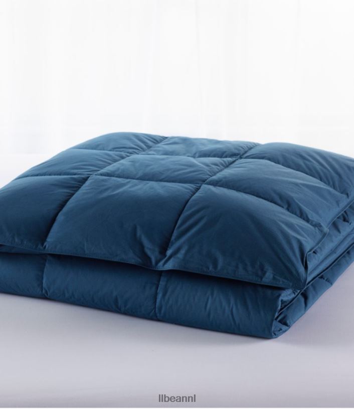 L.L.Bean unisex Primaloft dekbed in klassieke kleuren marineblauw beddengoed VT0642527