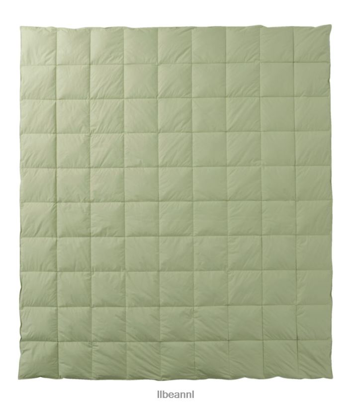 L.L.Bean unisex donzen dekbed in klassieke kleuren wijnoogst groen beddengoed VT0646367