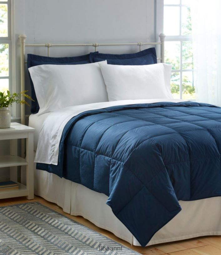 L.L.Bean unisex donzen dekbed in klassieke kleuren zilveren Maan beddengoed VT0646853