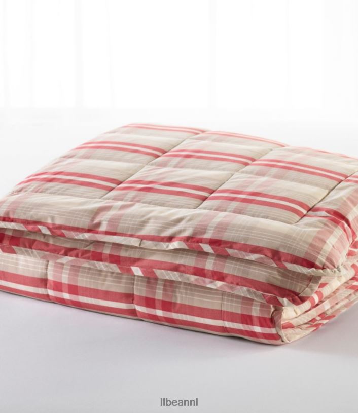 L.L.Bean unisex ultrazacht katoenen dekbeddeken vintage rood beddengoed VT0642920