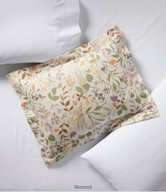 L.L.Bean unisex berken bloemen flanellen dekbedovertrekcollectie zilver beddengoed VT0642539