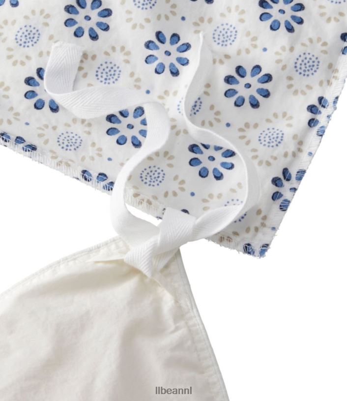 L.L.Bean unisex zongewassen perkal dekbedovertrekprint blauwe mist beddengoed VT0644492
