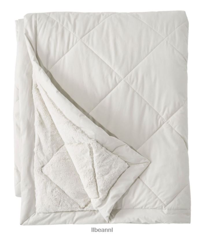 L.L.Bean unisex ultrapluche donsdeken zilveren Maan beddengoed VT0646373