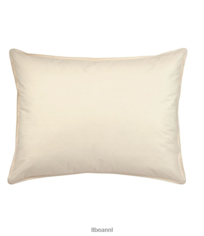 L.L.Bean unisex donsalternatief damastkussen natuurlijk beddengoed VT0642587