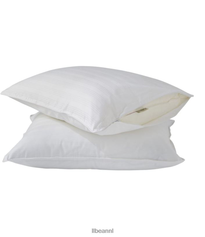 L.L.Bean unisex kussenbeschermer set van twee wit beddengoed VT0642617