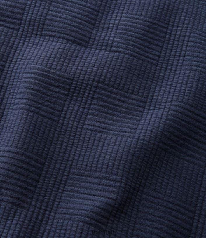 L.L.Bean unisex vintage matelasse schijnvertoning atlantisch blauw beddengoed VT0646316