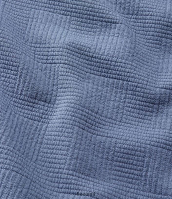 L.L.Bean unisex vintage matelasse sprei atlantisch blauw beddengoed VT0646262