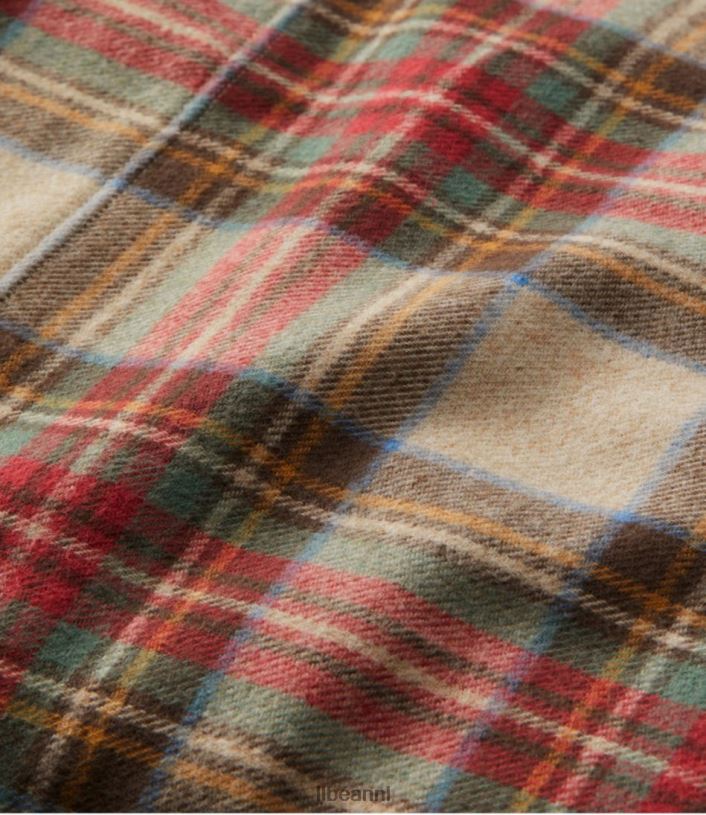 L.L.Bean unisex Heritage gemzen flanellen lakencollectie plaid antieke jurk Stewart beddengoed VT0645521