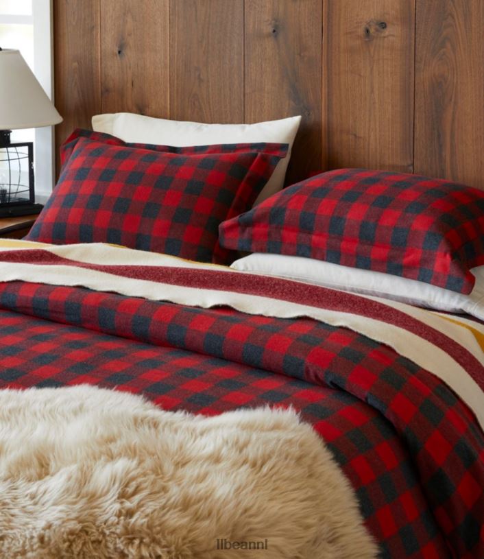 L.L.Bean unisex Heritage gemzen flanellen lakencollectie plaid antieke jurk Stewart beddengoed VT0645521