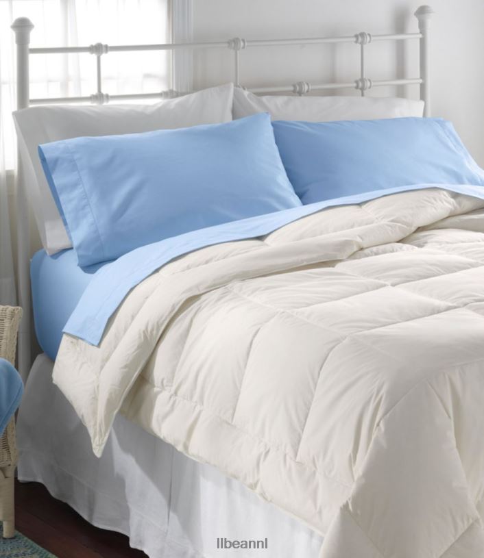 L.L.Bean unisex Plat laken van pimakatoen met een draaddichtheid van 280 draden meer beddengoed VT0644357