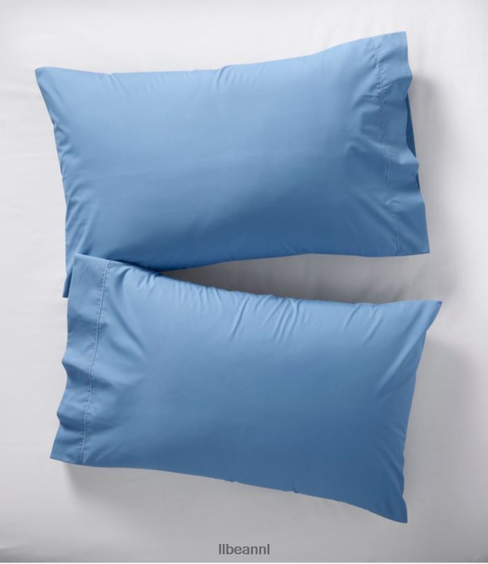 L.L.Bean unisex premium collectie Egyptische perkalvellen pastel munt beddengoed VT0642464