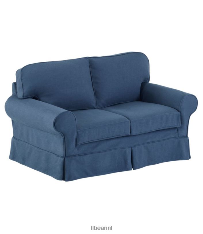 L.L.Bean unisex grenen punt hoes met hoes, prestatielinnen blauw binnenmeubilair VT0644555