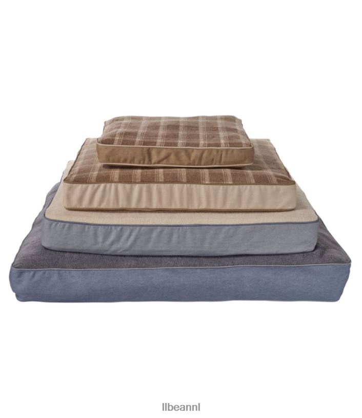 L.L.Bean unisex premium fleece hondenbedset rechthoekig jute huis goederen VT0641321