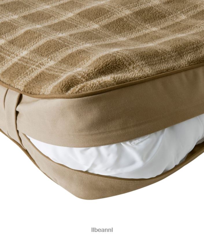L.L.Bean unisex premium fleece hondenbedset rechthoekig jute huis goederen VT0641321