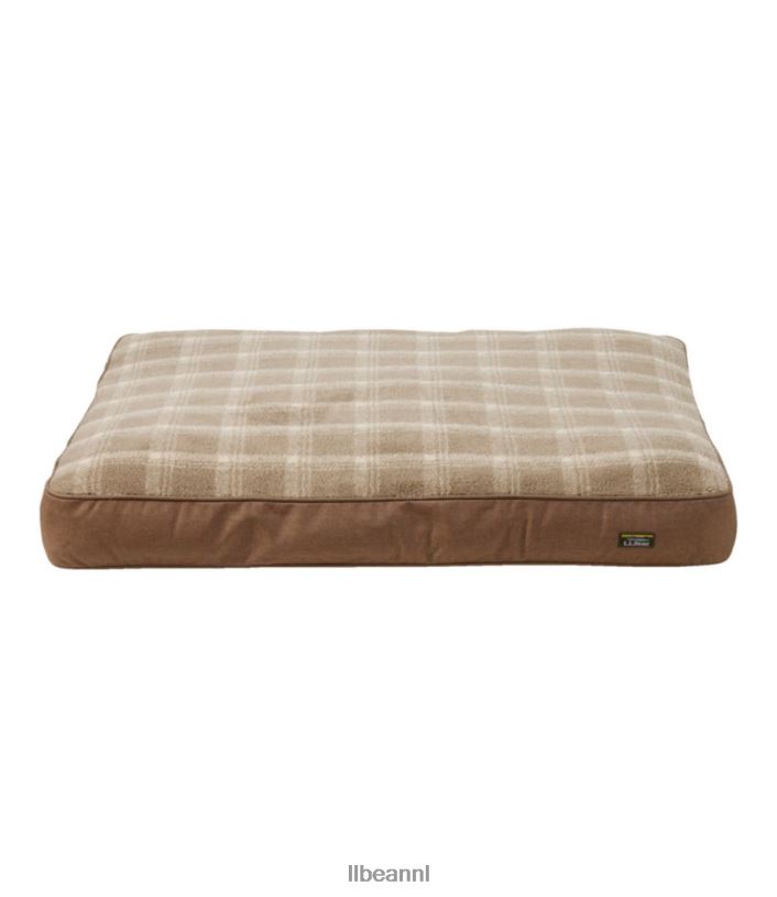 L.L.Bean unisex premium fleece therapeutische hondenmand rechthoekig jute huis goederen VT0644153