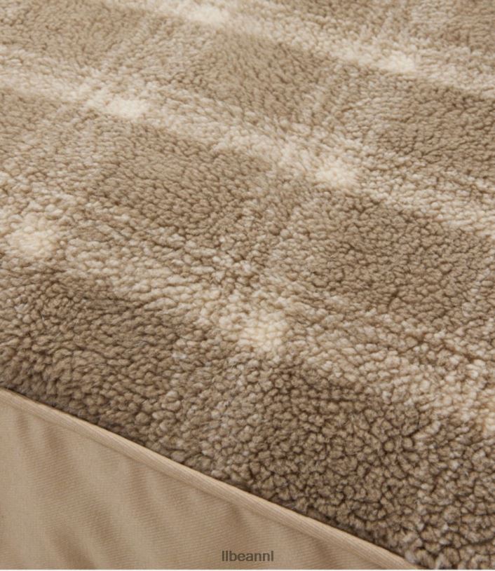L.L.Bean unisex premium fleece therapeutische hondenmand rechthoekig khaki huis goederen VT0642080