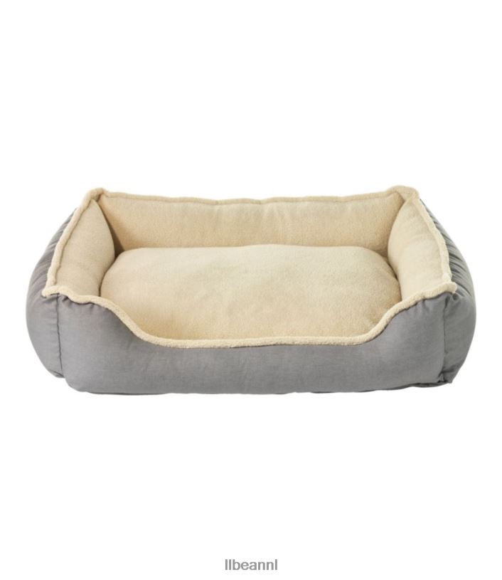 L.L.Bean unisex premium knuffelkussen hondenbed platina huis goederen VT0643946
