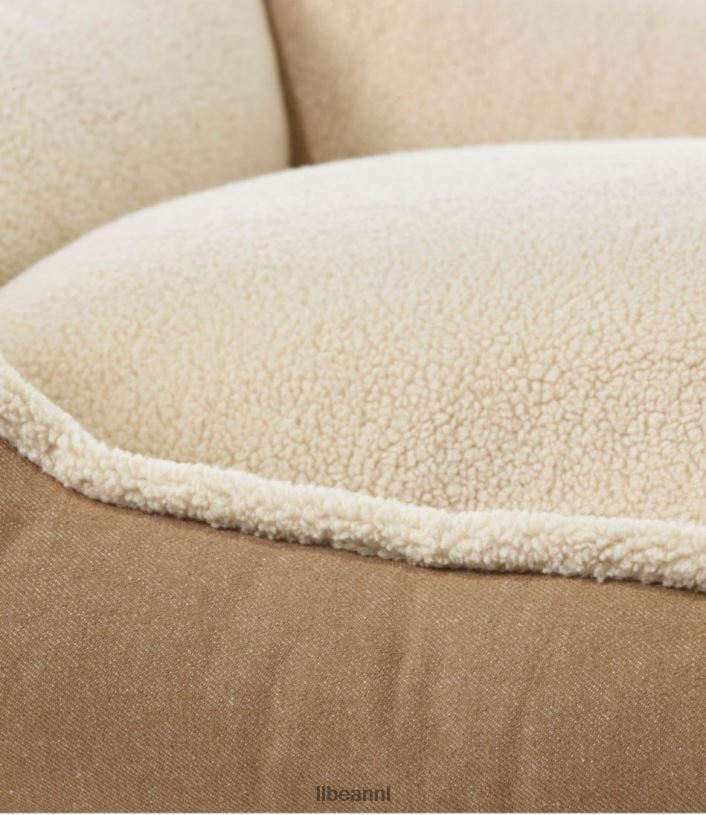 L.L.Bean unisex premium knuffelkussen hondenbed platina huis goederen VT0643946