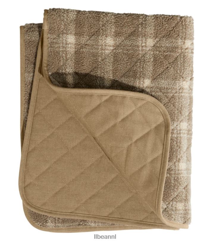 L.L.Bean unisex stoere gewatteerde hondendeken jute huis goederen VT0641309