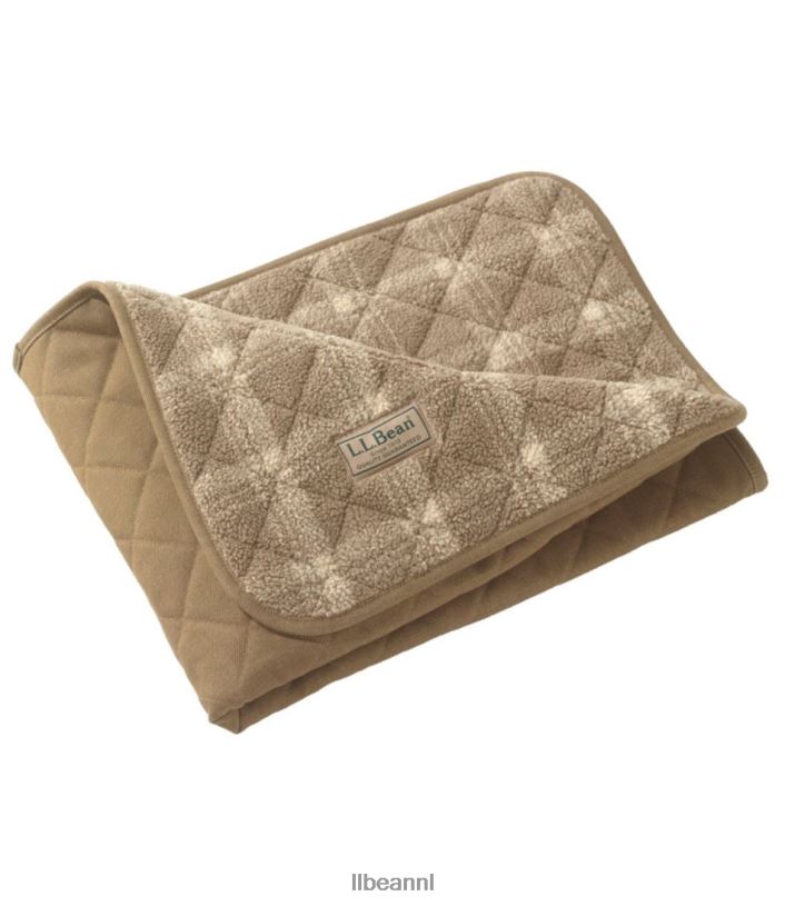 L.L.Bean unisex stoere gewatteerde hondendeken jute huis goederen VT0641309