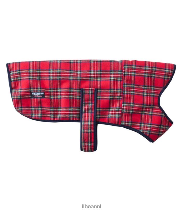 L.L.Bean unisex flanellen sherpa hondenvest natuurlijke/koninklijke steward huis goederen VT0642074
