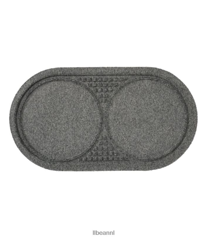 L.L.Bean unisex gerecyclede waterhog hondenmat placemat middelgrijs huis goederen VT0646130
