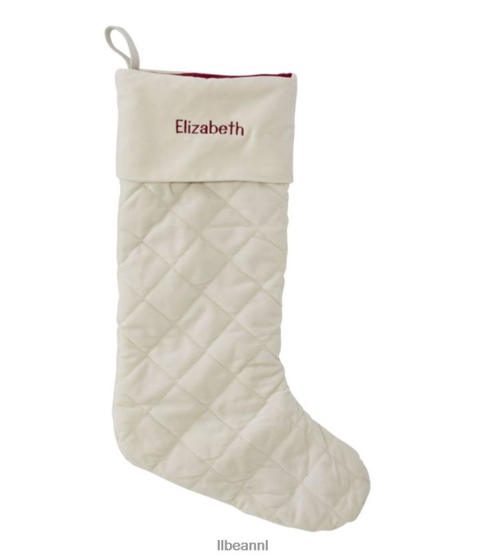 L.L.Bean unisex klassieke fluwelen kerstsok room huisdecoratie VT0645542