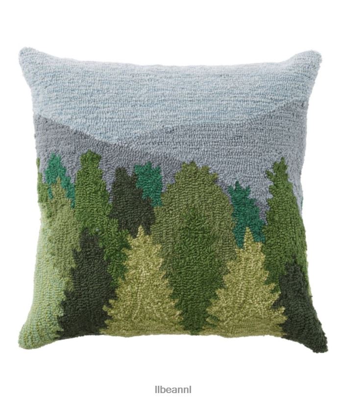 L.L.Bean unisex binnen/buiten verslaafd kussen bergtafereel multi huisdecoratie VT0642506