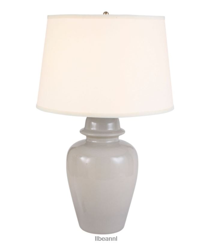L.L.Bean unisex Portland keramische lamp grijs huisdecoratie VT0642830