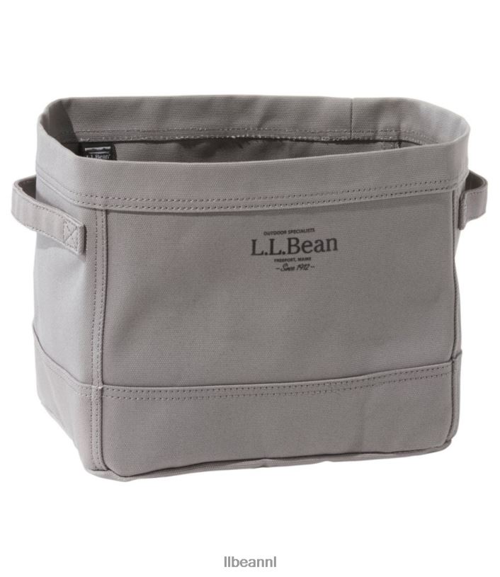 L.L.Bean unisex canvas opbergtas rechthoekig naturel/vorstgrijs huisdecoratie VT0644330