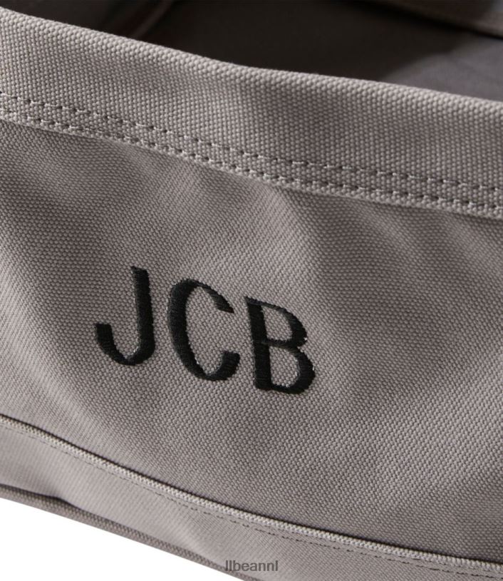 L.L.Bean unisex canvas opbergtas rechthoekig naturel/vorstgrijs huisdecoratie VT0644330
