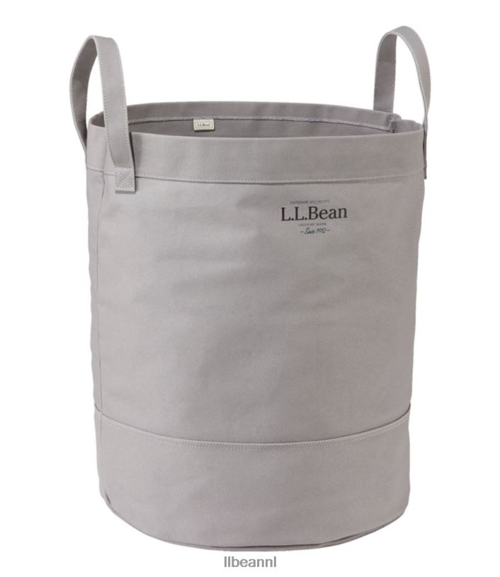 L.L.Bean unisex canvas opbergtas voor wasgoed vorstgrijs huisdecoratie VT0644354