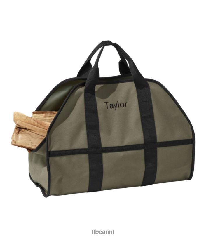 L.L.Bean unisex duurzame, staande boomstamdrager stoffige olijf huisdecoratie VT0644465
