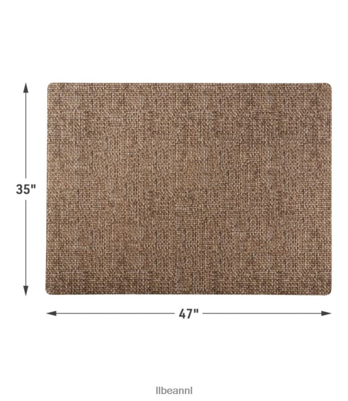 L.L.Bean unisex bureaustoelmat getextureerd khaki huis goederen VT0642755