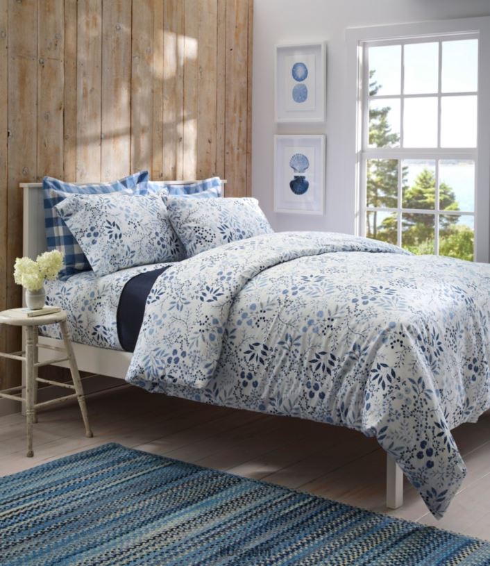 L.L.Bean unisex gevlochten wollen vloerkleed horizontale vlecht roos/mos huis goederen VT0644507