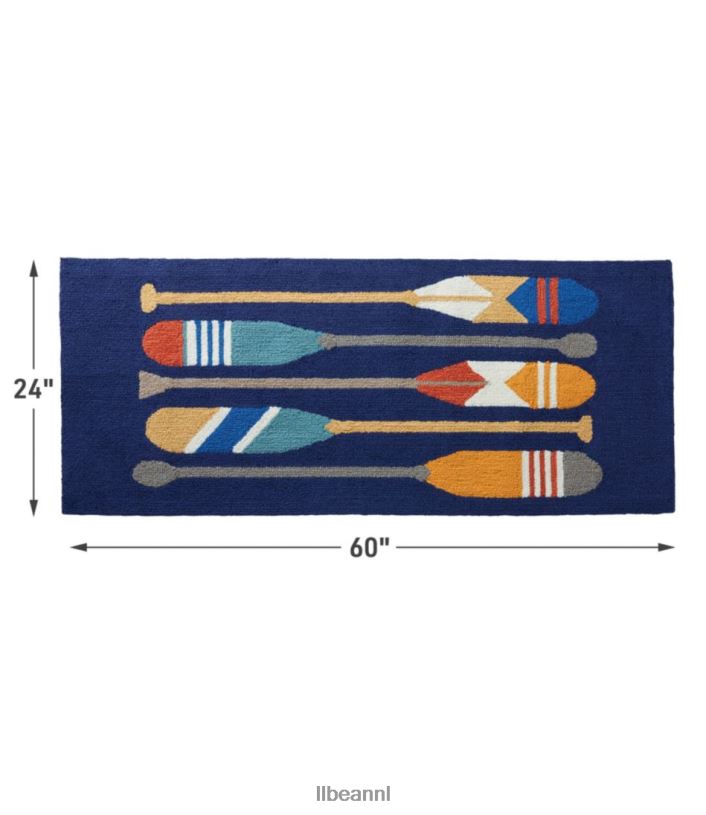 L.L.Bean unisex indoor/outdoor vakantieland runner peddels multi huis goederen VT0642710