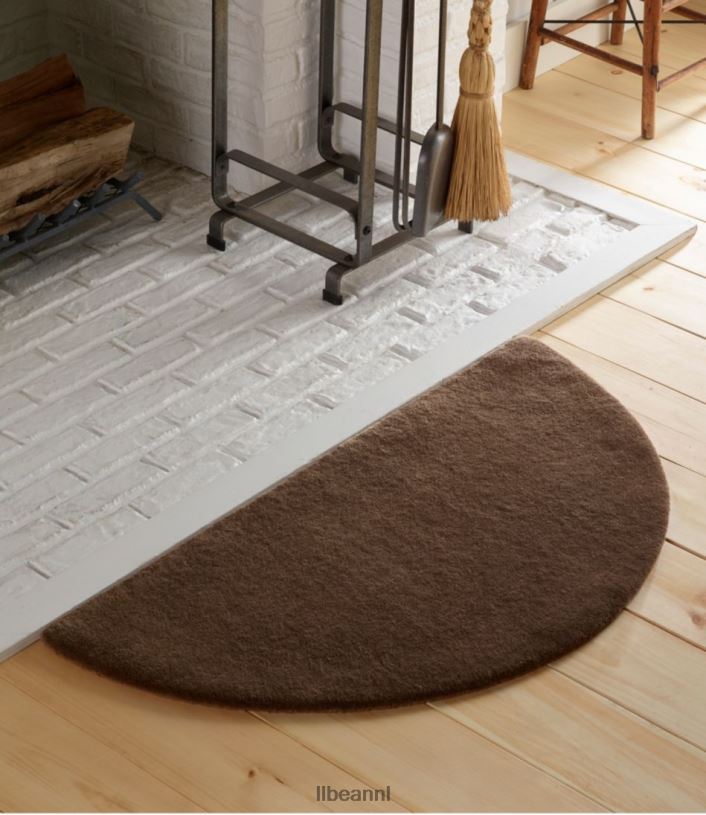 L.L.Bean unisex wollen haardkleed halve maan leiblauw huis goederen VT0642722
