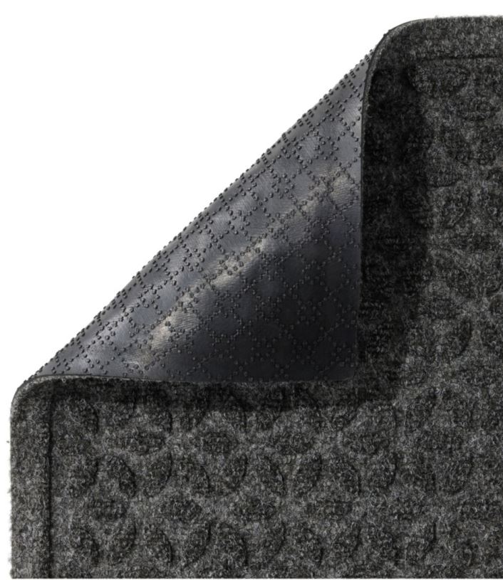 L.L.Bean unisex zwaargewicht gerecyclede waterhog mat runner bloeiende cirkels middelgrijs huis goederen VT0646337