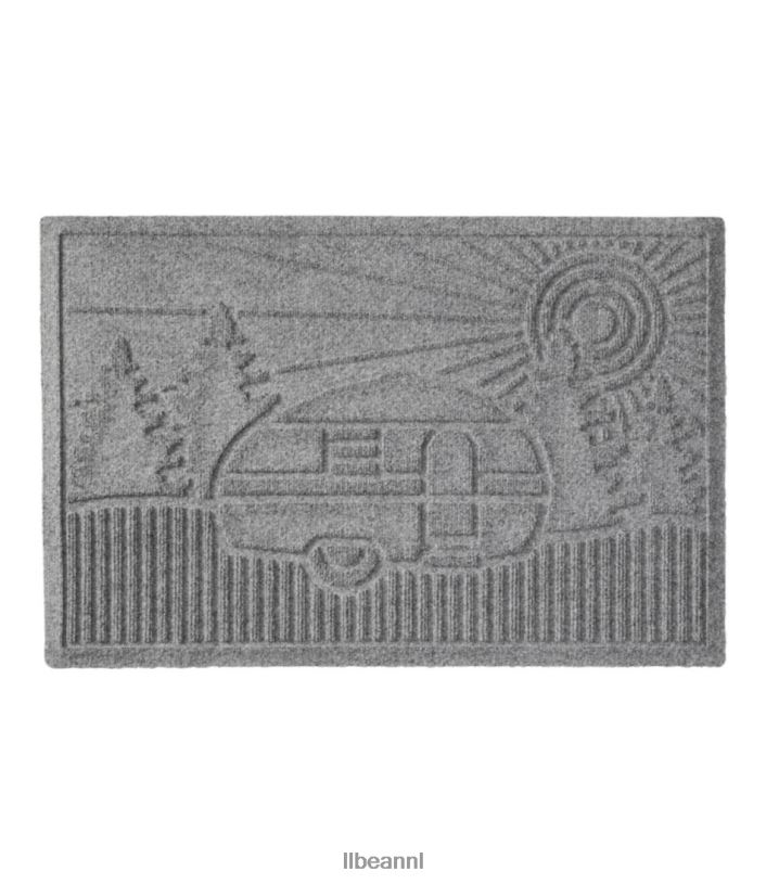 L.L.Bean unisex everyspace gerecyclede waterhog deurmat camper middelgrijs huis goederen VT0644468