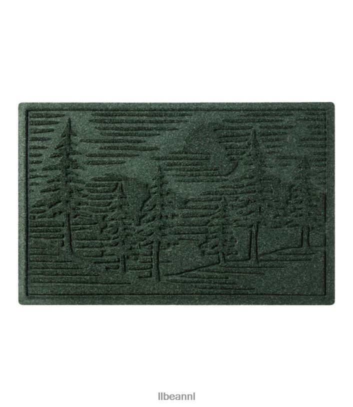 L.L.Bean unisex everyspace gerecyclede waterhog deurmat dennenbomen groenblijvend huis goederen VT0644333