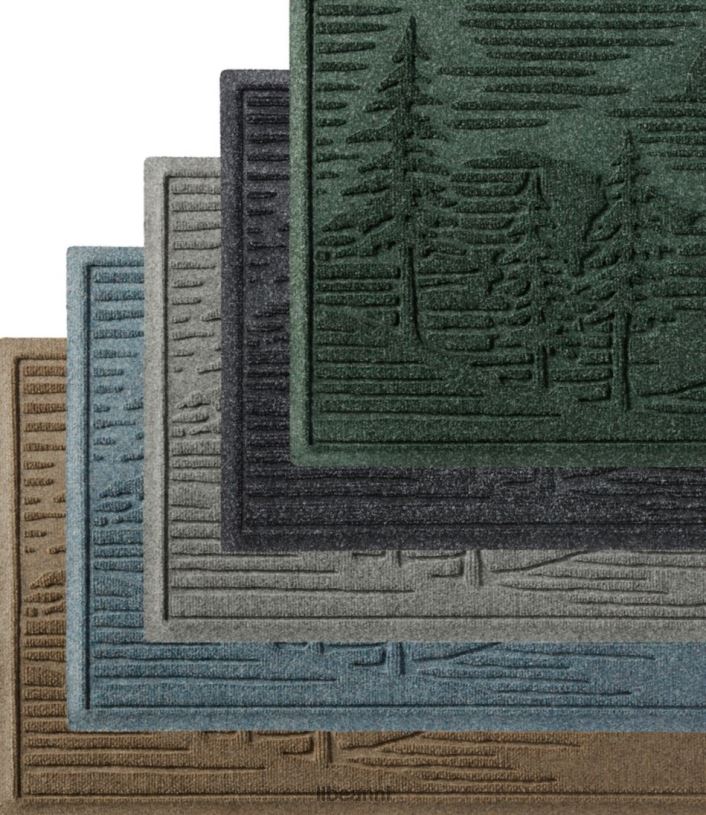 L.L.Bean unisex everyspace gerecyclede waterhog deurmat dennenbomen kameel huis goederen VT0642479