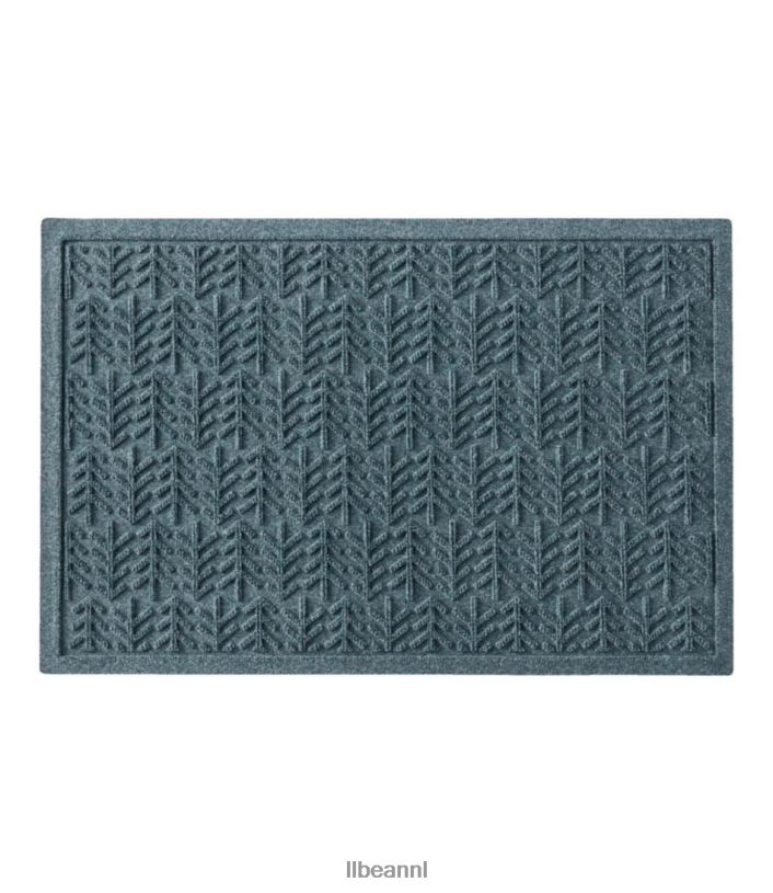 L.L.Bean unisex everyspace gerecyclede waterhog-deurmatbomen blauwe steen huis goederen VT0647243