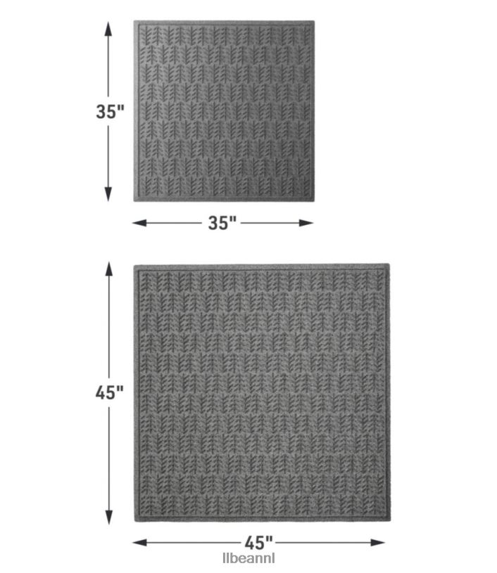 L.L.Bean unisex everyspace gerecyclede waterhogmat vierkante bomen houtskool huis goederen VT0646829