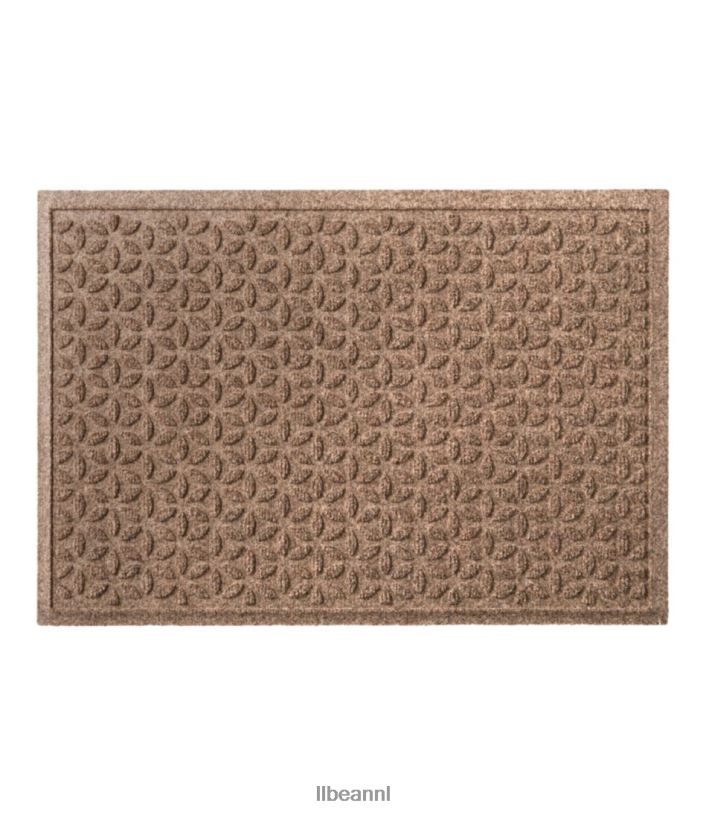 L.L.Bean unisex zwaargewicht gerecyclede waterhogdeurmat bloeiende cirkels khaki huis goederen VT0644372