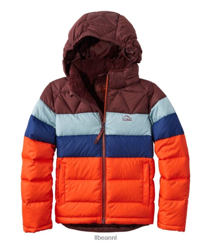 L.L.Bean kinderen donsjack oranje bovenkleding VT0645143