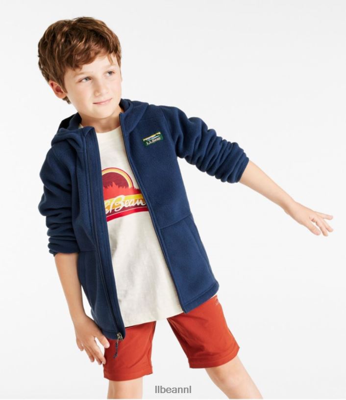 L.L.Bean kinderen klassieke bergfleece nautische marine bovenkleding VT064487
