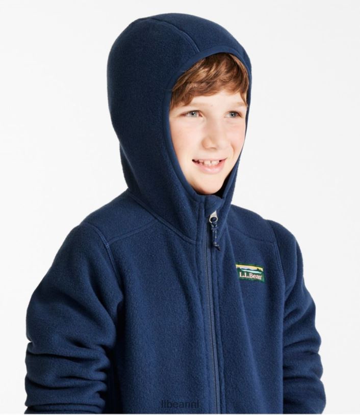 L.L.Bean kinderen klassieke bergfleece nautische marine bovenkleding VT064487